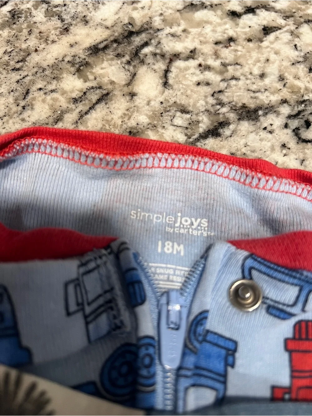18M Baby Boy Sleepers Bundle Little Planet & Carter’s Organic Zip Pajamas (3)